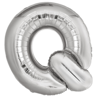 Large Letter Q Silver